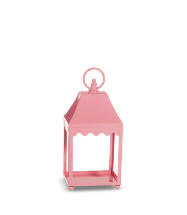 Pale Pink Scalloped Lantern - Sold Individually