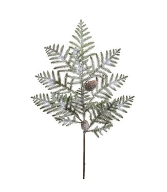 37" Iced Norfolk Pine Branch