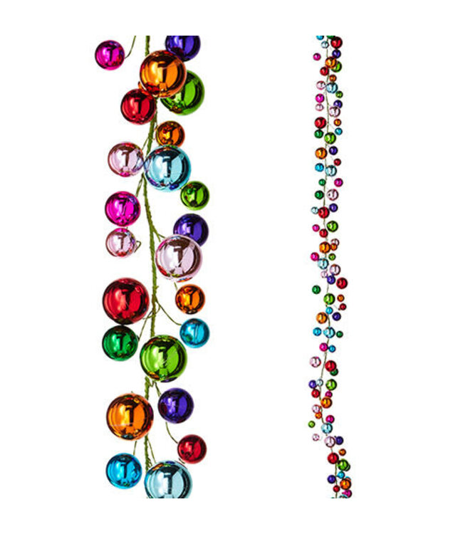 6' Multicolor Ball Garland
