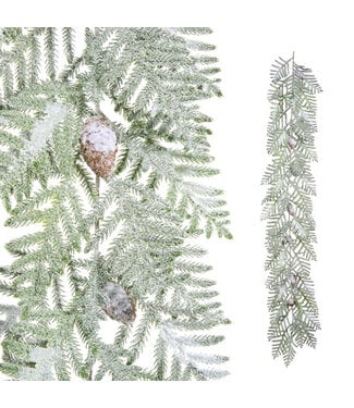 6' Iced Norfolk Pine Garland