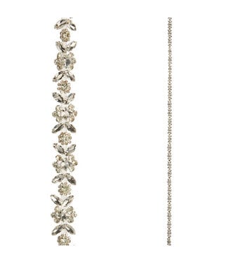 6' Clear Jeweled Garland