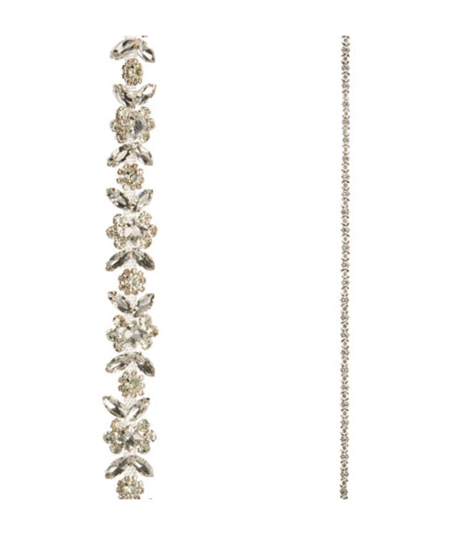 6' Clear Jeweled Garland