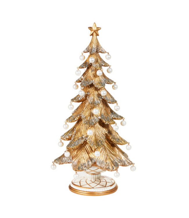 18” Gold Tree With Pearls