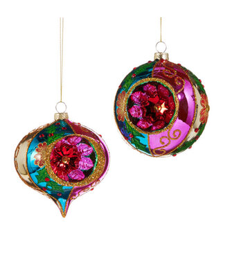 4" Multicolor Witch Eye Ornament - Sold Individually