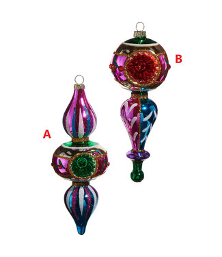 7.5" Multicolor Witch Eye Ornament - Sold Individually