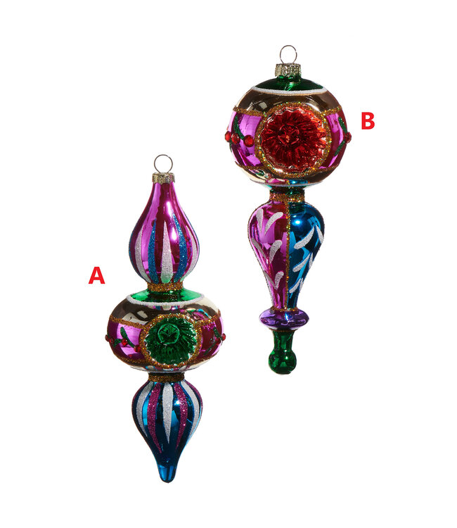 7.5" Multicolor Witch Eye Ornament - Sold Individually