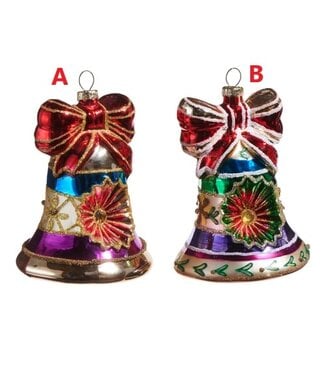 4.5" Vintage Bell Ornament - Sold Individually