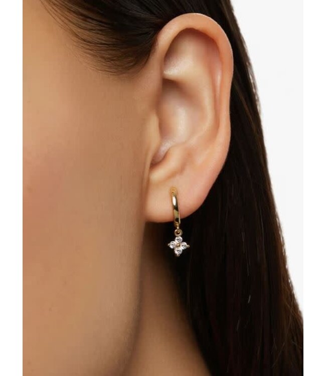 Angela Huggie Hoop Earrings