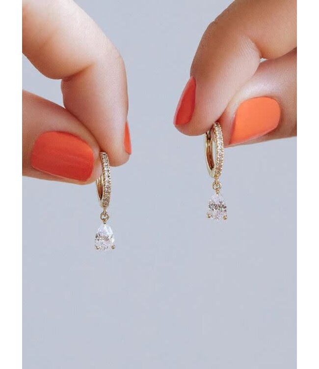 Elise Delicate Huggie Hoops