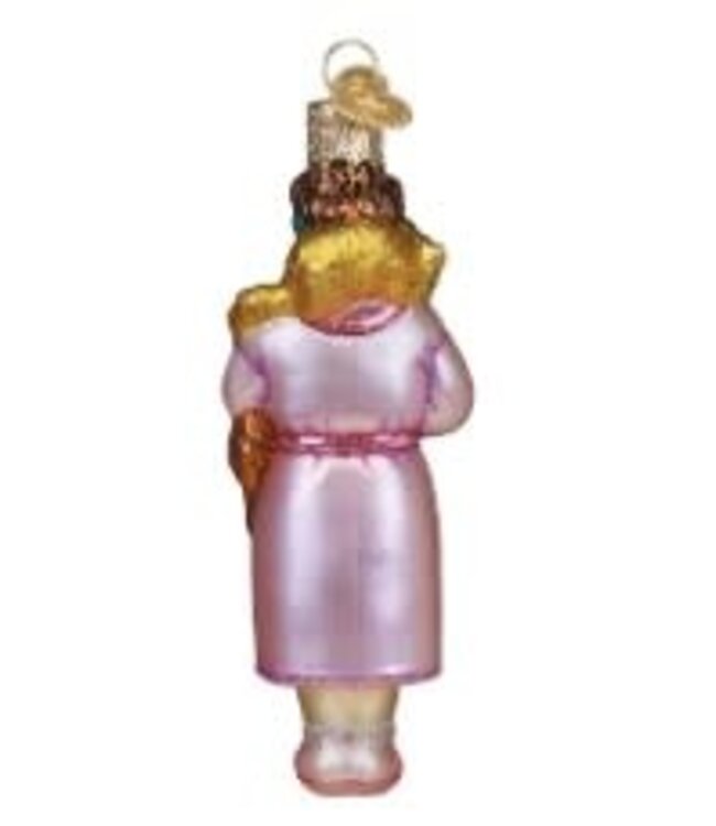 OLD WORLD CHRISTMAS Cat Lady Ornament