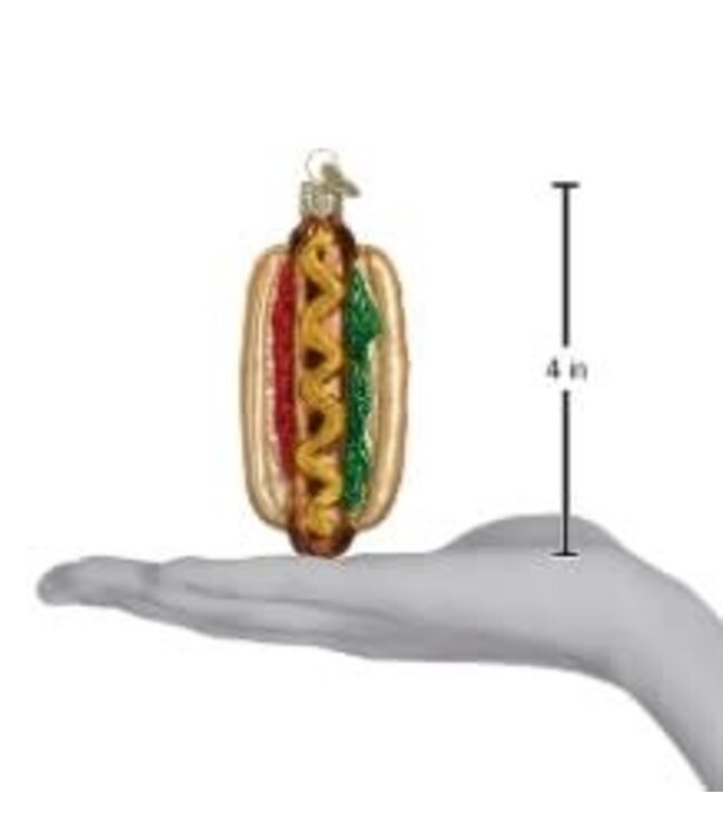 OLD WORLD CHRISTMAS Hot Dog Ornament