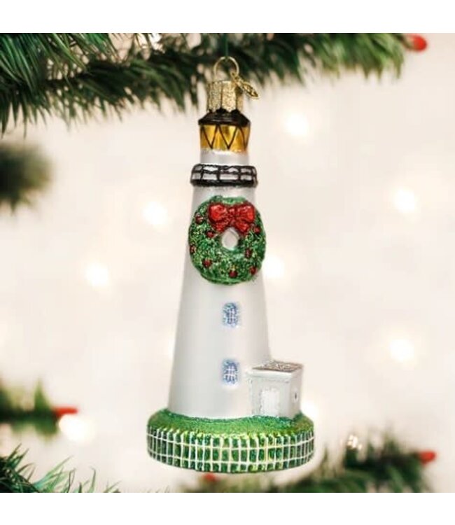 OLD WORLD CHRISTMAS Ocracoke Lighthouse Ornament