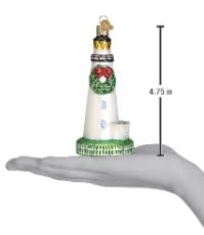 OLD WORLD CHRISTMAS Ocracoke Lighthouse Ornament