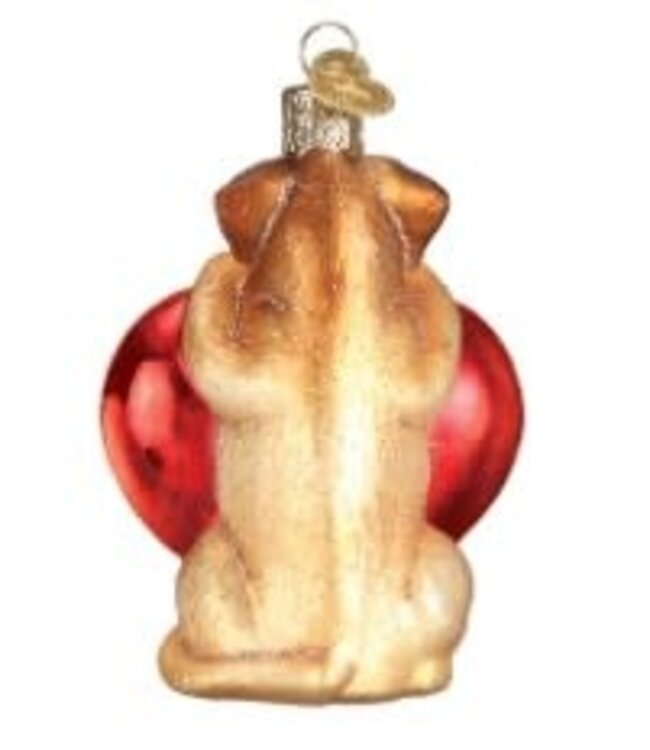 OLD WORLD CHRISTMAS I Love My Dog  Ornament