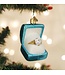 OLD WORLD CHRISTMAS Something Blue Ring Box Ornament