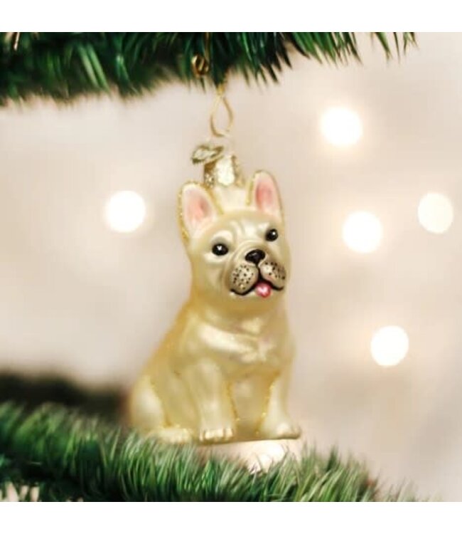 OLD WORLD CHRISTMAS French Bulldog Ornament