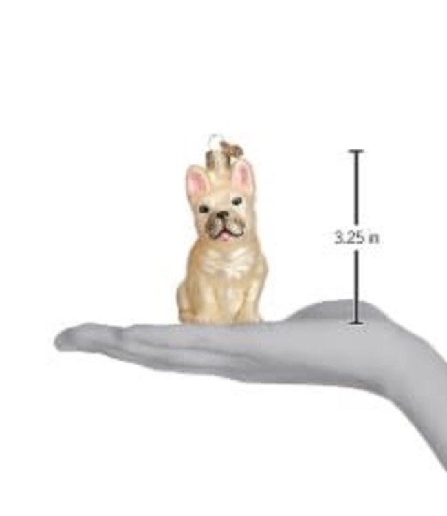 OLD WORLD CHRISTMAS French Bulldog Ornament