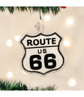 OLD WORLD CHRISTMAS Historic Route Sign Ornament