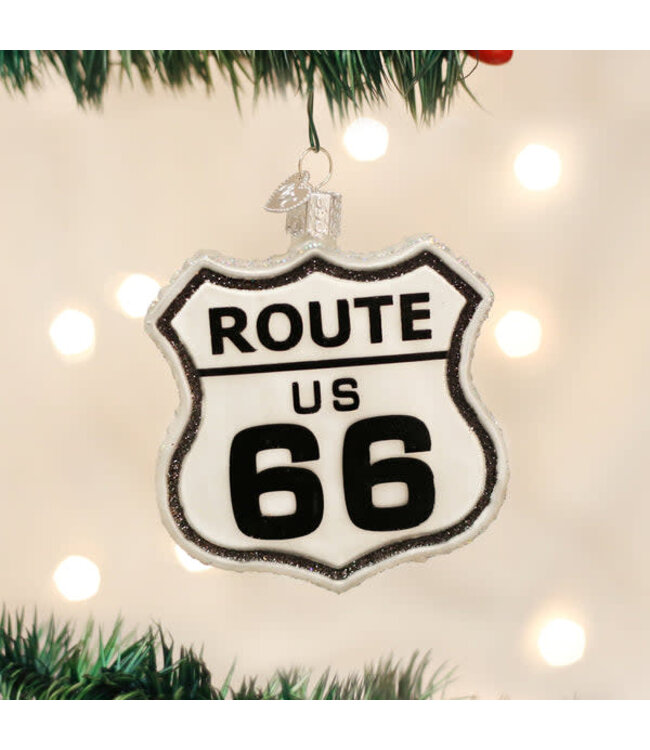 OLD WORLD CHRISTMAS Historic Route Sign Ornament