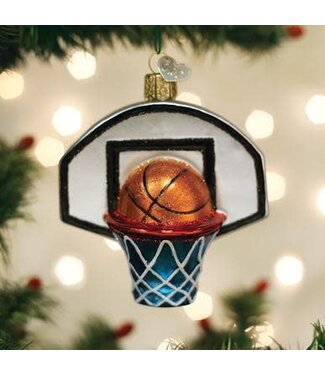 OLD WORLD CHRISTMAS Basketball Hoop Ornament
