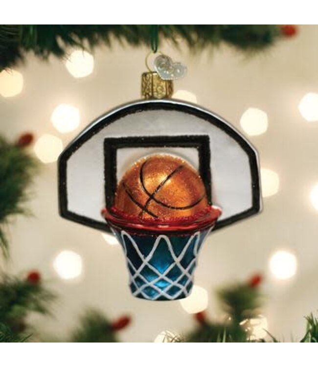 OLD WORLD CHRISTMAS Basketball Hoop Ornament