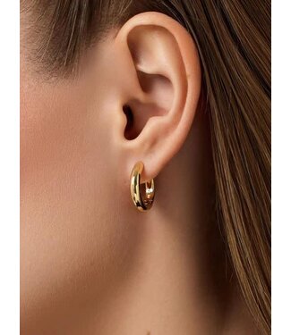Giulia Gold Hoop Earrings