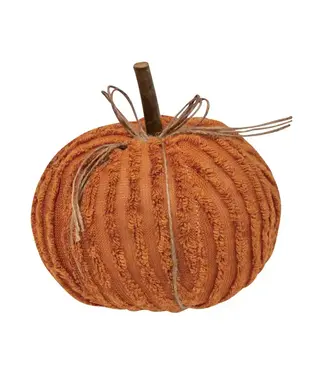 Orange Chenille Pumpkin, 6"