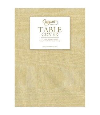 Moire Light Gold Paper Linen Table Covers