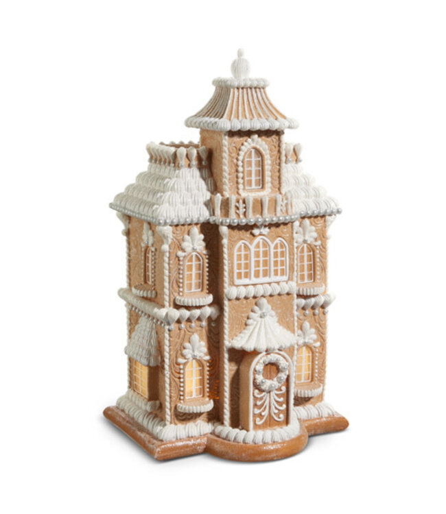 24” Lighted Gingerbread House