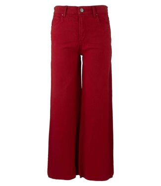 KUT FROM THE KLOTH Eunice Meg High Rise Fab Ab Wide Leg Raw Hem