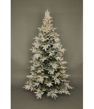 7.5' Rebecca Flocked Noble Fir Tree