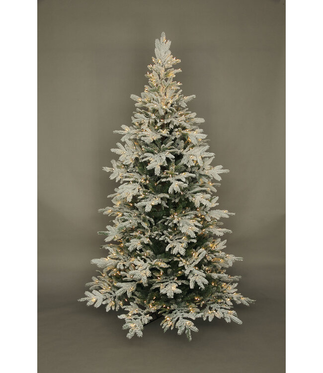 7.5' Rebecca Flocked Noble Fir Tree