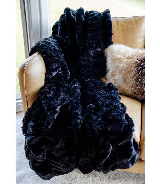 Couture Throw Onyx Mink
