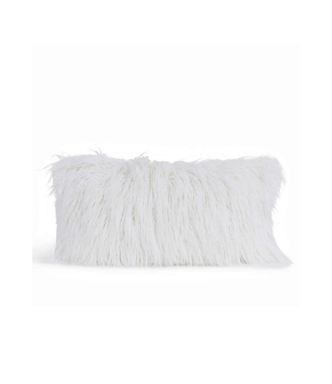 Signature Series White Tibetan Lamb Faux Fur Pillows