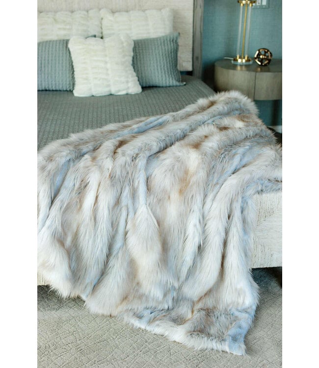 Limited Edition Siberian Fox Faux Fur Throw