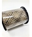 LINEN GLITTER PLAID LIGHT NATURAL COPPER BROWN