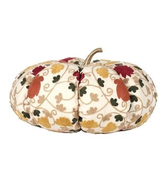 12 Inch Embroidered Pumpkin