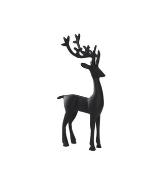 13" Black Metal Reindeer