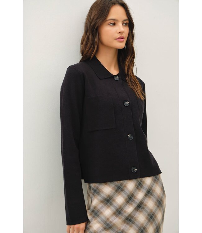 Eunice Cropped Knit Jacket