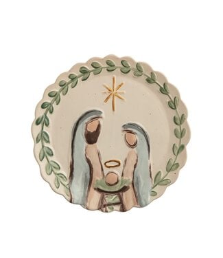 Nativity Round Platter