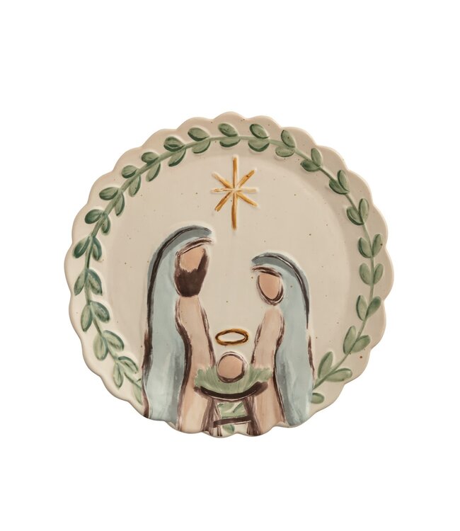 Nativity Round Platter