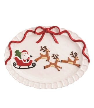 Santa Sleigh Platter