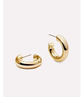 Tia Mini Hoop Earrings Gold