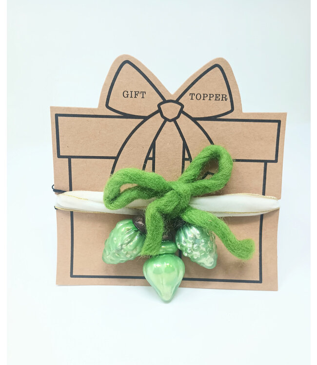 Glass Ornament Gift Topper