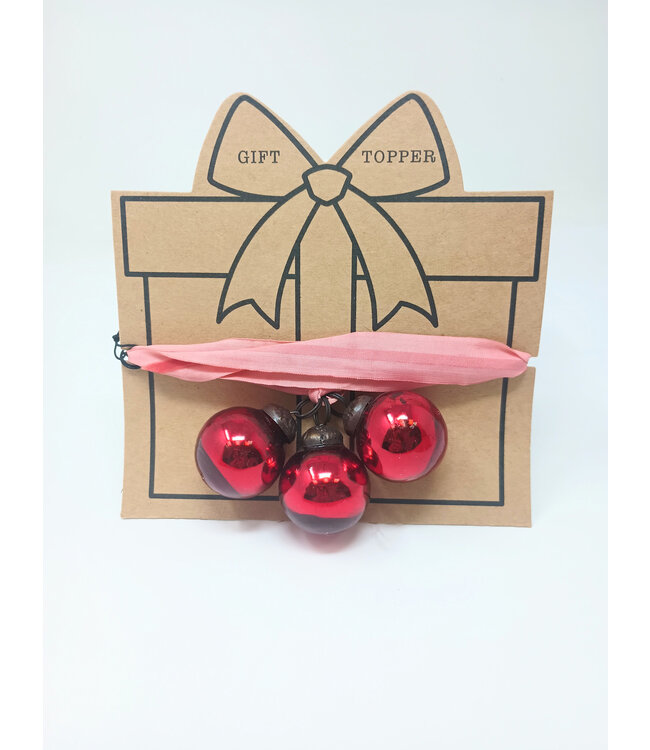 Glass Ornament Gift Topper