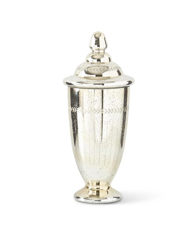 Mercury Glass Jar with Lid - Sold Individually