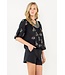 Abigail Embroidered Horse Puff Sleeve Top