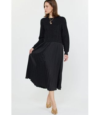 Arian Pullover Sweater & Pleated Dress Sets