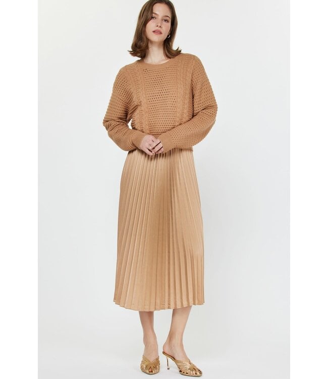 Arian Pullover Sweater & Pleated Dress Sets