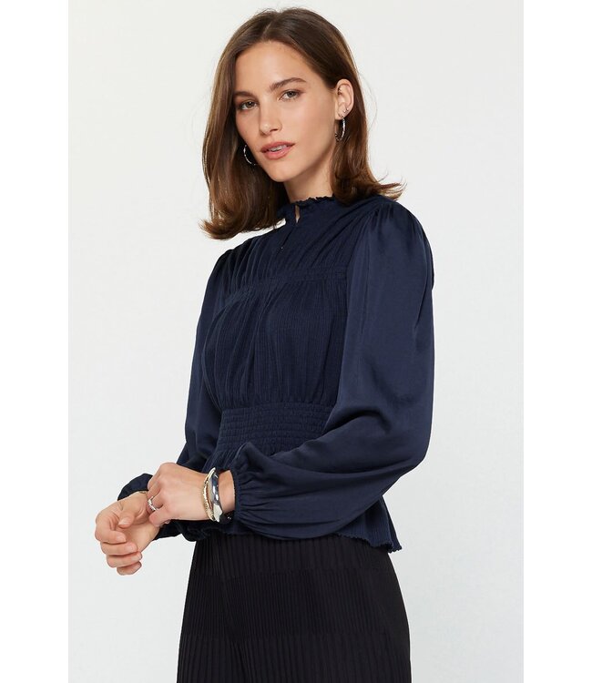 Arissa Long Sleeve Peplum Knit Top